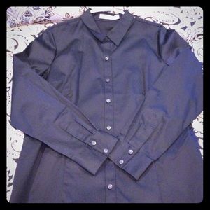 NWT! The Limited Button-down  Dress shirt-Black XL